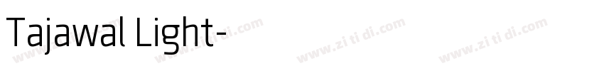 Tajawal Light字体转换